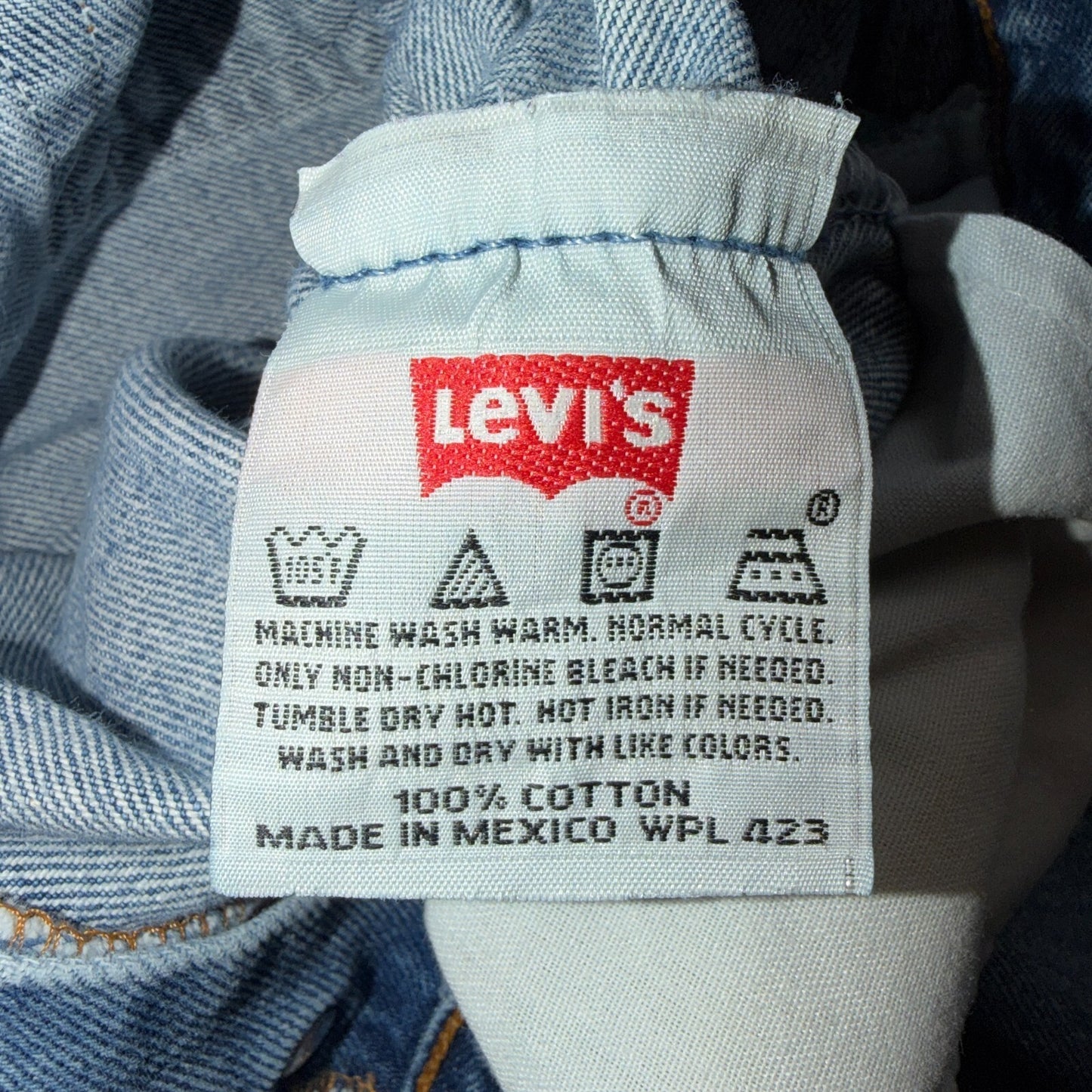 Levis 501 Vintage 90s Y2K XX Straight Leg Jeans Blue Light Wash 30x34 Act 28x32