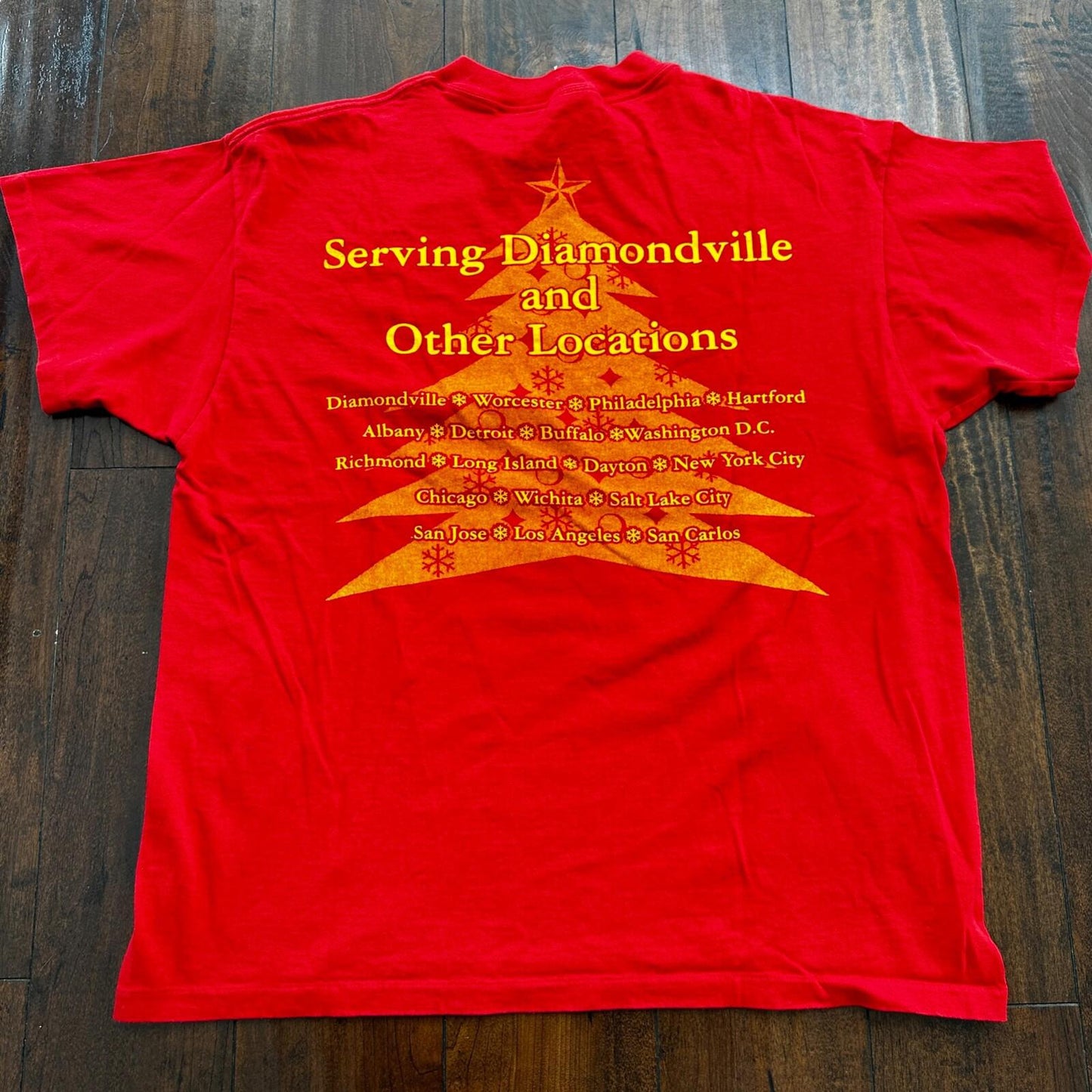 Voo Dog Too Cafe Oregon Vintage T Shirt LA Single Stitch Delta USA 90s Food