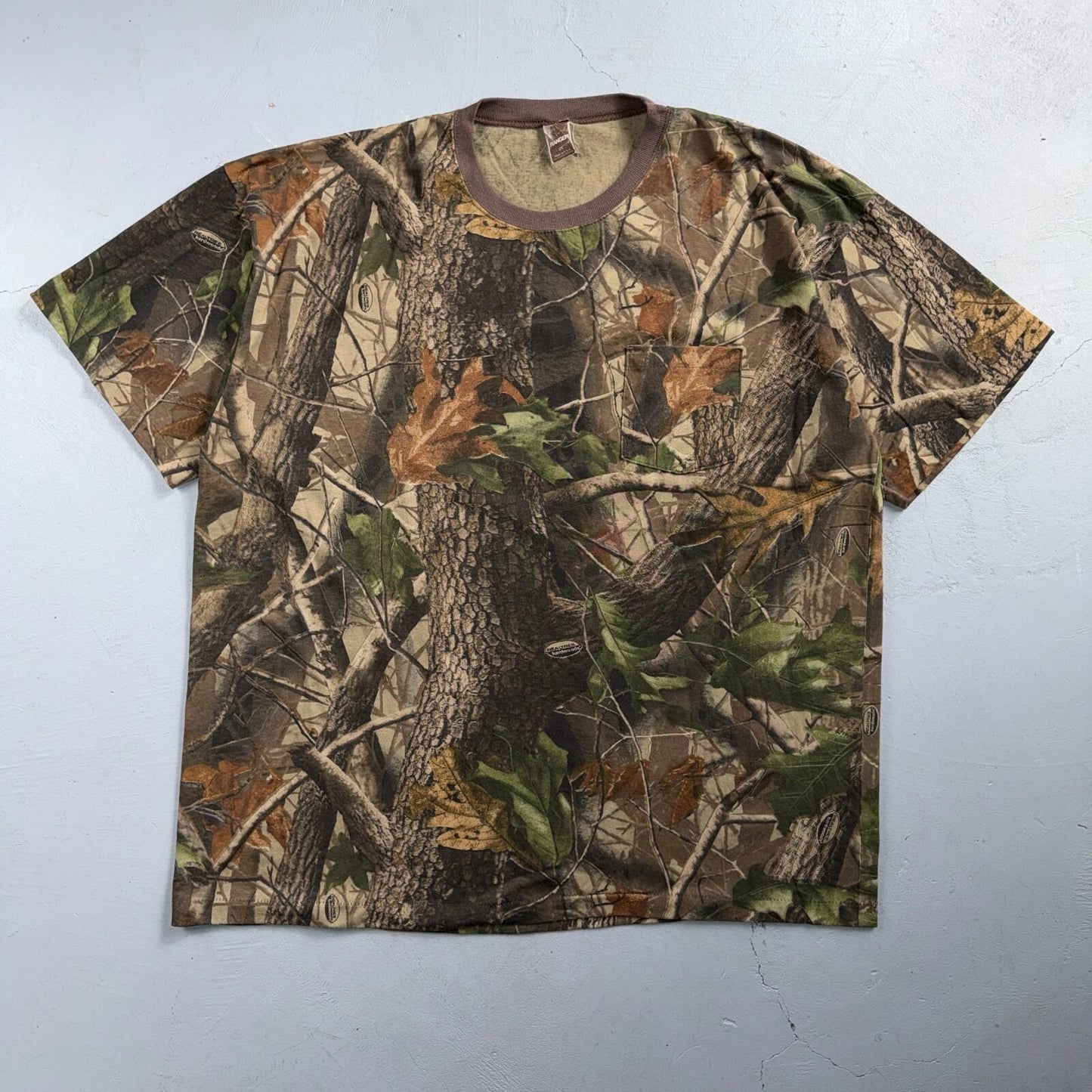 Vintage Ranger Shirt Mens 2X Realtree Hardwoods Camo Hunting Outdoors USA Made