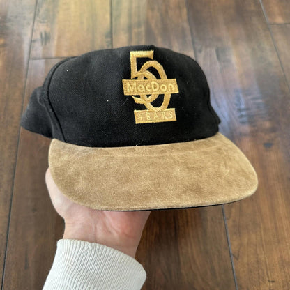 Mac Done Vintage Hat Cap Snapback Gray Bike Motorcycle Y2K Cool 90s Black 80s