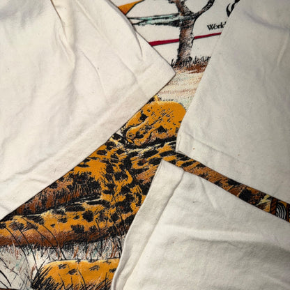 Cheetah Jostens VTG T Shirt 90s Animal Africa Lions Tigers Wildlife Fund Graphic