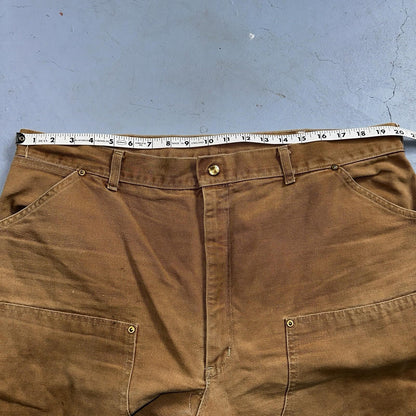 Carhartt 1989 VTG Double Knee Carpenter 80s Pants USA B01 Brown 42x32 Act 40x30