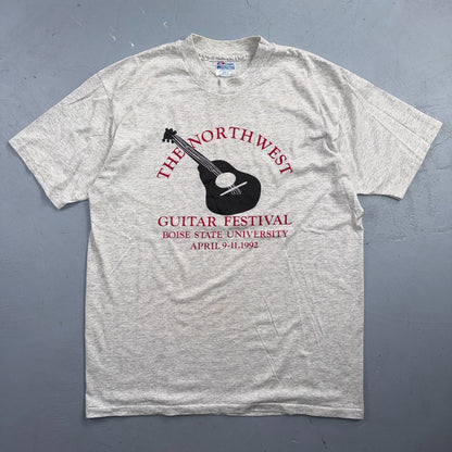 Guitar Festival Acoustic 90s VTG T Shirt 1992 Hanes Graphic Music Band Country