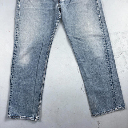 Levis 501 Vintage 90s USA XX Straight Leg Jeans Blue Light Wash 40x32 Act 35x29