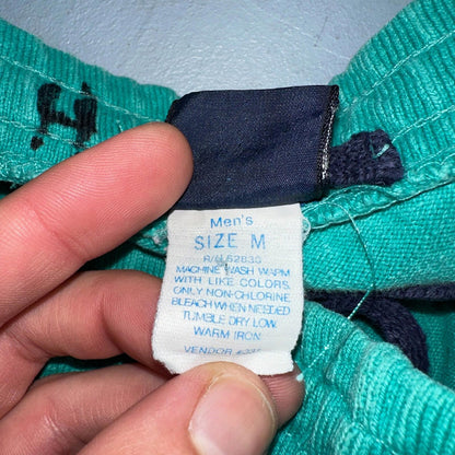 Vintage 90s Lands End Fleece Sweatpants Adult M Green Made In USA Champion