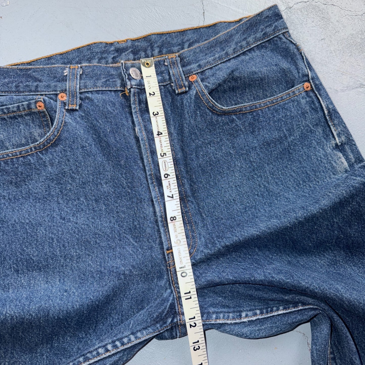 Levis 501 Vintage 80s USA XX Straight Leg Jeans Blue Dark Wash 34x30 Act 32x27