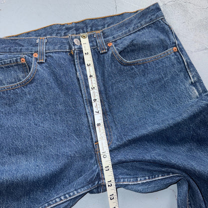 Levis 501 Vintage 80s USA XX Straight Leg Jeans Blue Dark Wash 34x30 Act 32x27