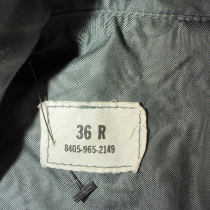 VTG 60s OD Green Army Military Rain Overcoat Mens S Jacket Trench Coat DSA 1967