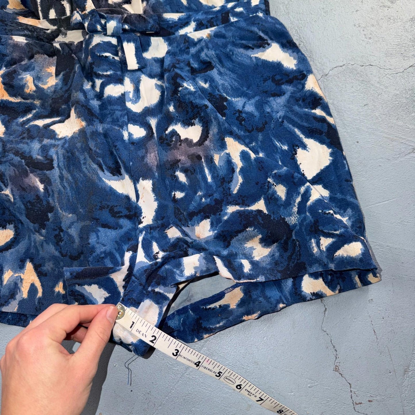 VTG 1950s Women’s Blue Skort Dress Swimsuit California Rockabilly Swim Bodysuit