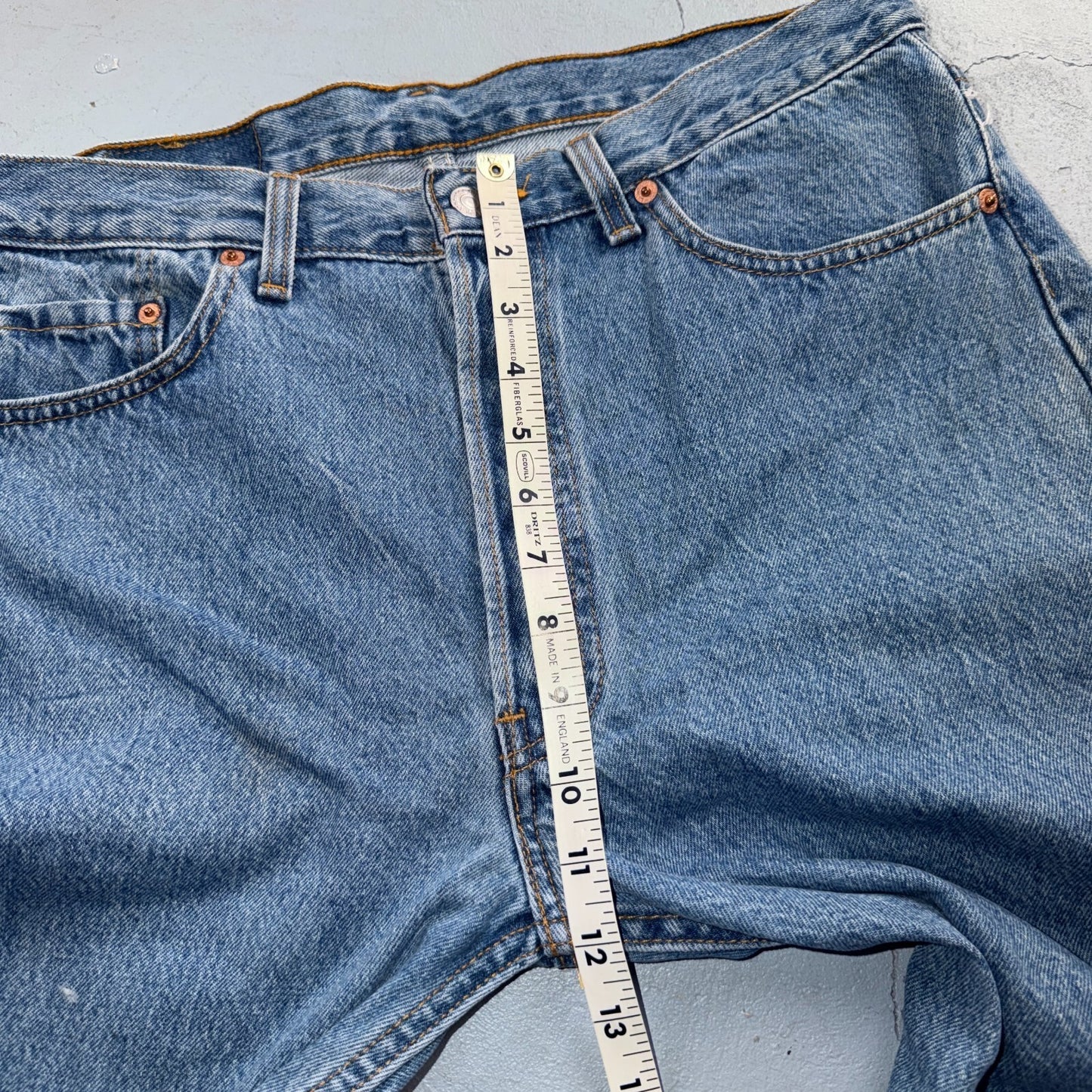 Levis 501 Vintage 90s USA XX Straight Leg Jeans Blue Light Wash 34x30 Act 33x26
