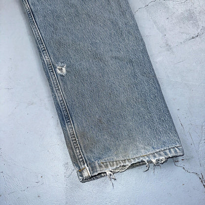 Levis 501 Vintage 90s Mexico Straight Leg Jeans 40x32 Y2K Light Wash Act 38x30