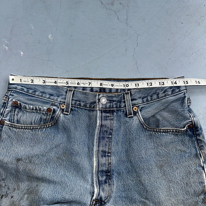 Levis 501 Vintage Y2K XX Straight Leg Jeans 90s Blue Light Wash 33x30 Act 32x28