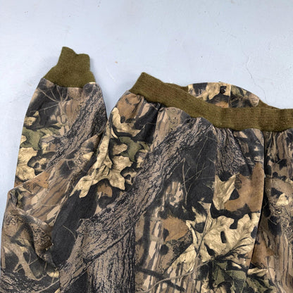 Vintage 80s Mossy Oak Camo Cotton Snap Bomber Jacket Size M USA Rare