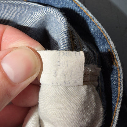Levis 501 Vintage 70s SS Redline Selvedge USA Jeans Med Wash 30x34 Act 28x30