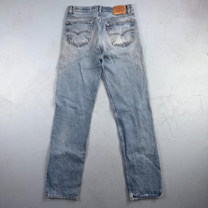 Levis 501 Vintage 80s USA XX Straight Leg Jeans Blue Med Wash 34x38 Act 31x33