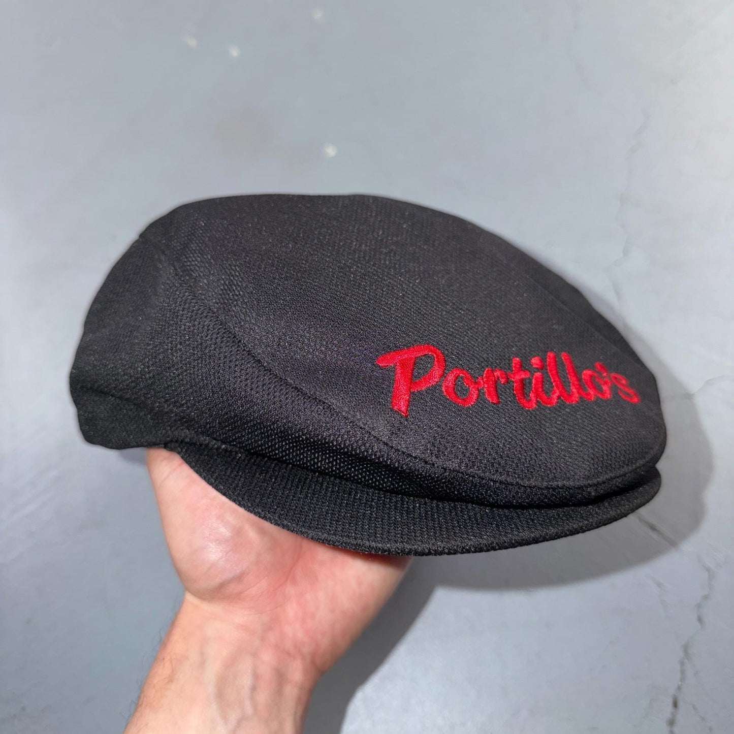 Portillo's Hot Dogs  Hat Chef Works Snapback Newsboy Work Cap Chicago Nu Fit