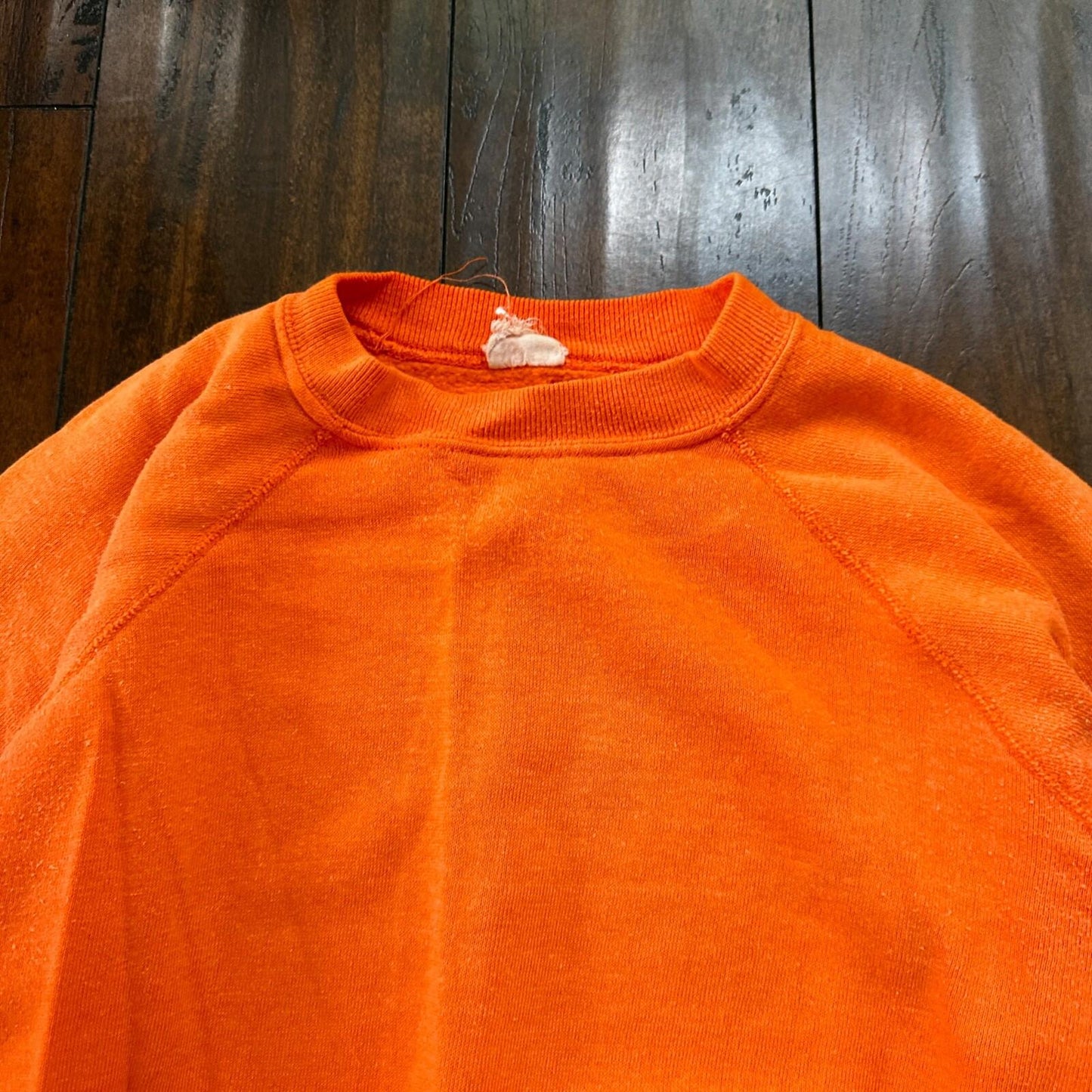 VTG 1960s Rockabilly Sweatshirt Sweater 60s 70s Blank Basic Afterhood USA Orange