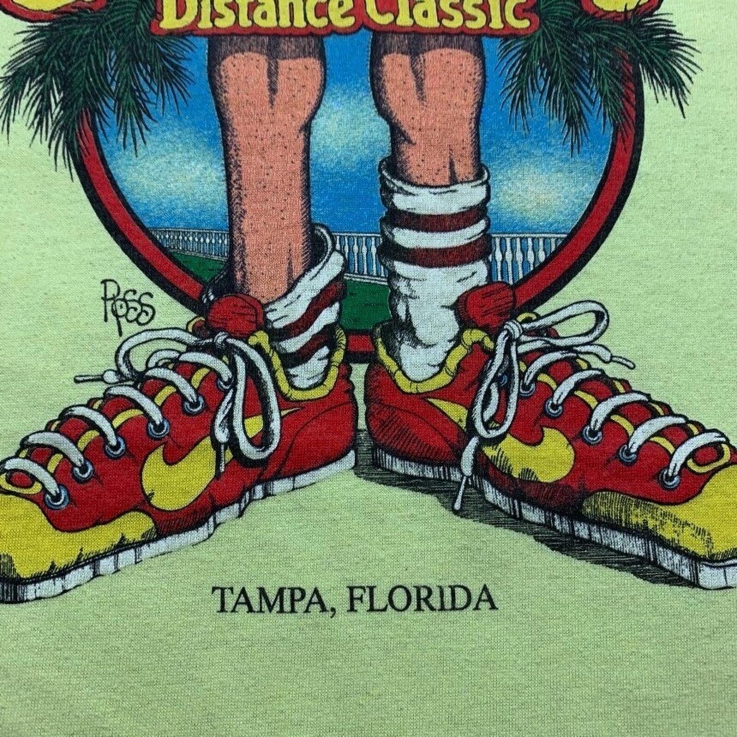 Vintage Nike T Shirt USA Rare Florida Ross Geisha Gasparilla Running Long Sleeve