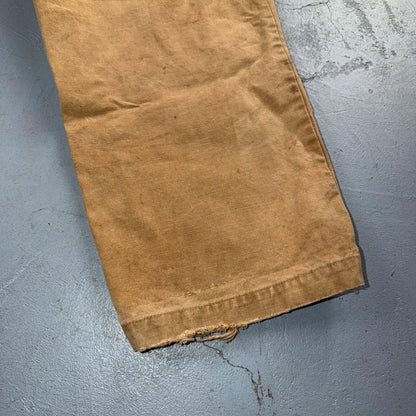VTG 50s 60s Duxback Pants Falcon 28x27 Khaki Casual Creased Outdoor Rockabilly