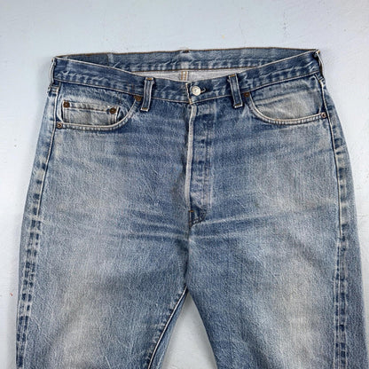 Levis 501 Vintage 80s Redline Selvedge USA XX Jeans Light Wash 38x40 Act 36x29