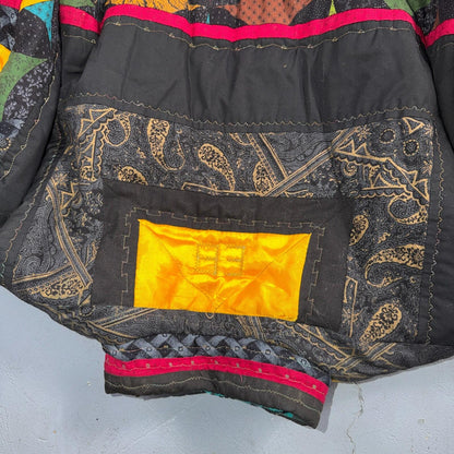 Hand Made Fashion 60s 70s Talon Vintage Ski Jacket Crazy Patterns One of a Kind