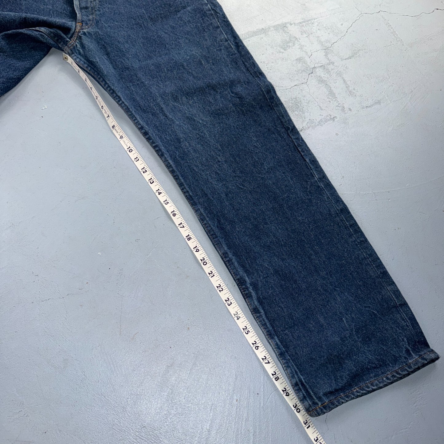Levis 501 Vintage 80s USA XX Straight Leg Jeans Blue Dark Wash 40x34 Act 36x30