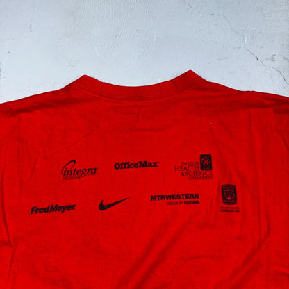 Nike Hood To Coast 2010 Y2K VTG T Shirt Promo Running Race Official Oregon PDX