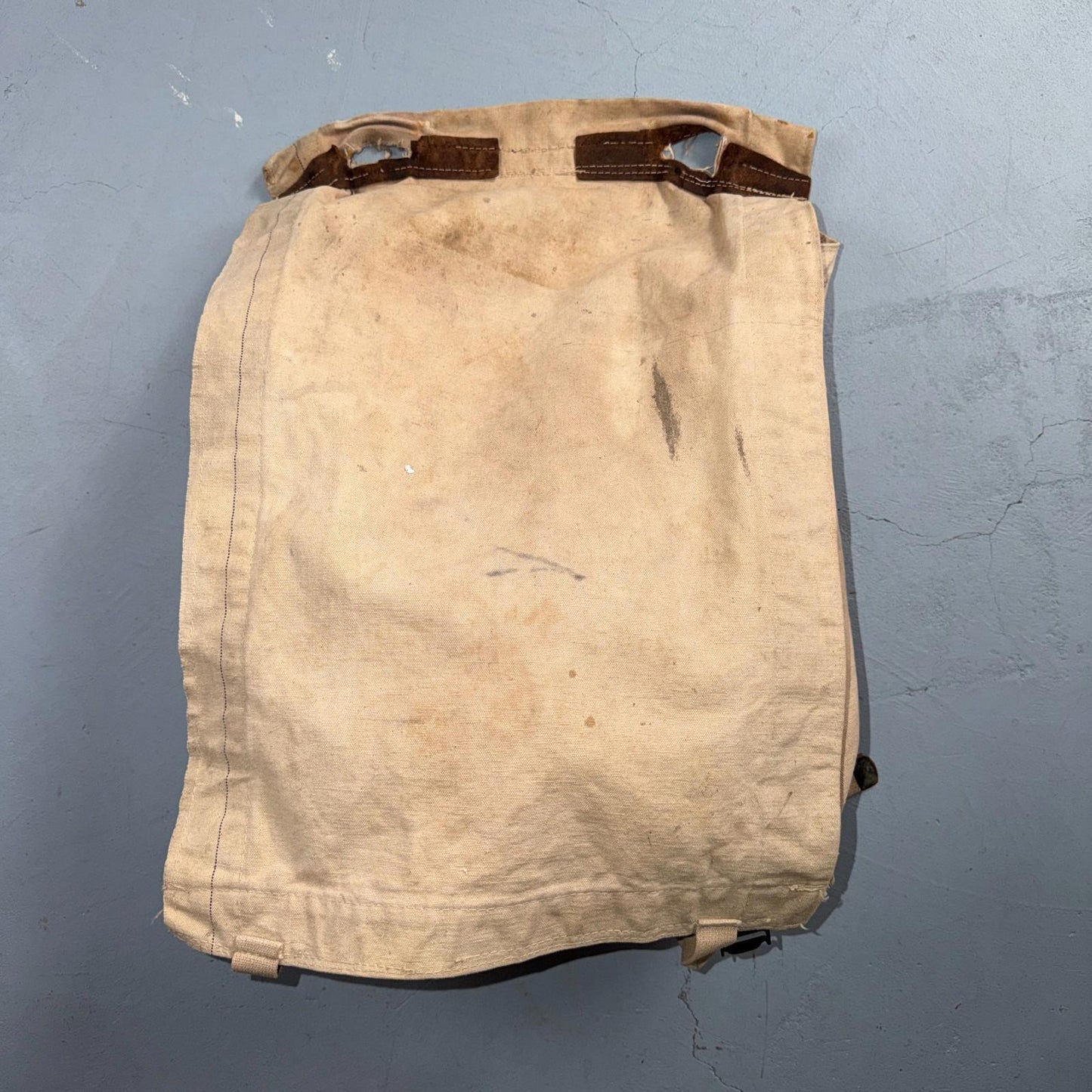 VTG 1930s 1940s Canvas Fishing Field Bag Saddle Bell System Canvas Tote WWII