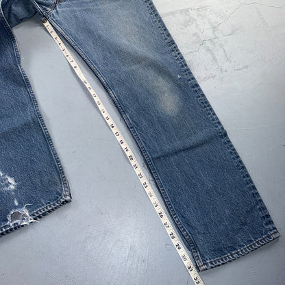 Levis 501 Vintage 80s USA XX Straight Leg Jeans Blue Light Wash 40x36 Act 36x31