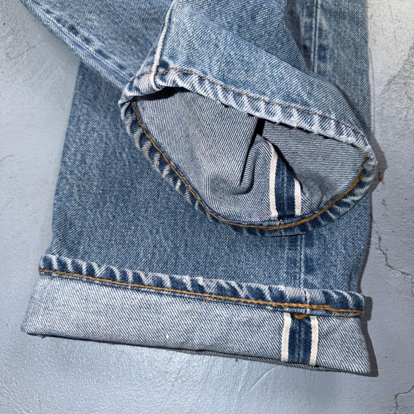Levis 501 Vintage 80s Redline Selvedge USA XX Jeans Light Wash 30x31 Act 29x27