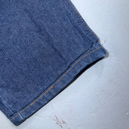 VTG Wrangler Men's 13MWZ Dark Wash High Rise Rigid Cowboy Jeans 28x33 Talon USA