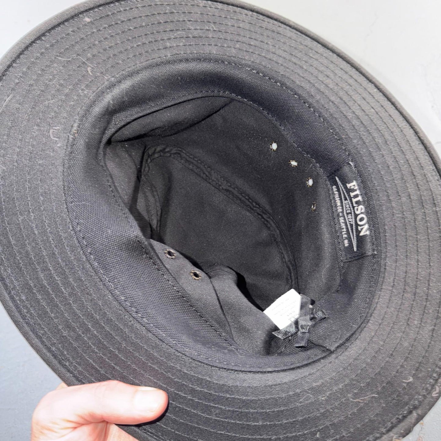 C.C. Filson Tin Cloth Packer Hat Men’s M Fishing Hunting Americana Classic Cap