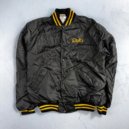 Vintage Pittsburgh Pirates Starter Satin Jacket Nylon 80s Black Chainstitch Duke