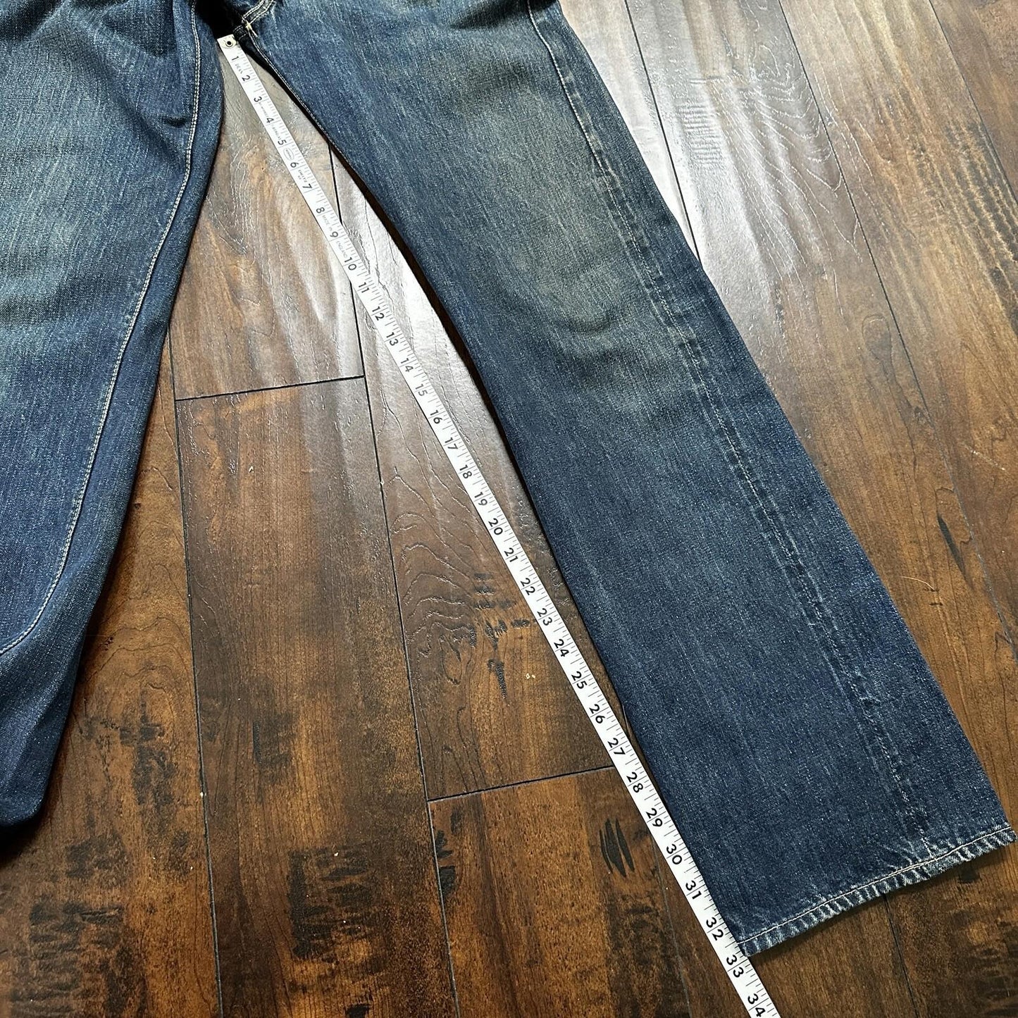 Vintage LEVIS 501XX Jeans Big E 1940s Denim Redline Selvedge 28x32 USA 1947 40s