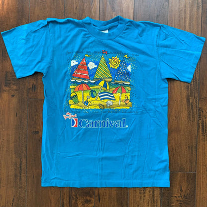 Carnival Vintage T Shirt Summer Sun Tropical Rap Sand Beach Florida Disney Cute