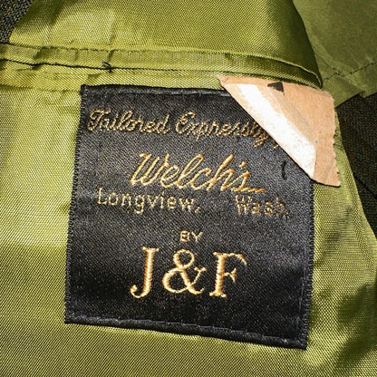 1960s Avocado Green Blazer Sport Coat Mens 44 Suit Jacket VTG Union 60s J&F