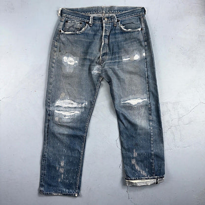 Levis 501 Big E Vintage 60s Redline Selvedge USA XX 1960s Jeans 66 Act 34x28