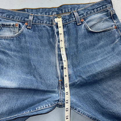 Levis 501 Vintage 90s USA XX Straight Leg Jeans Blue Light Wash 38x31 Act 36x27