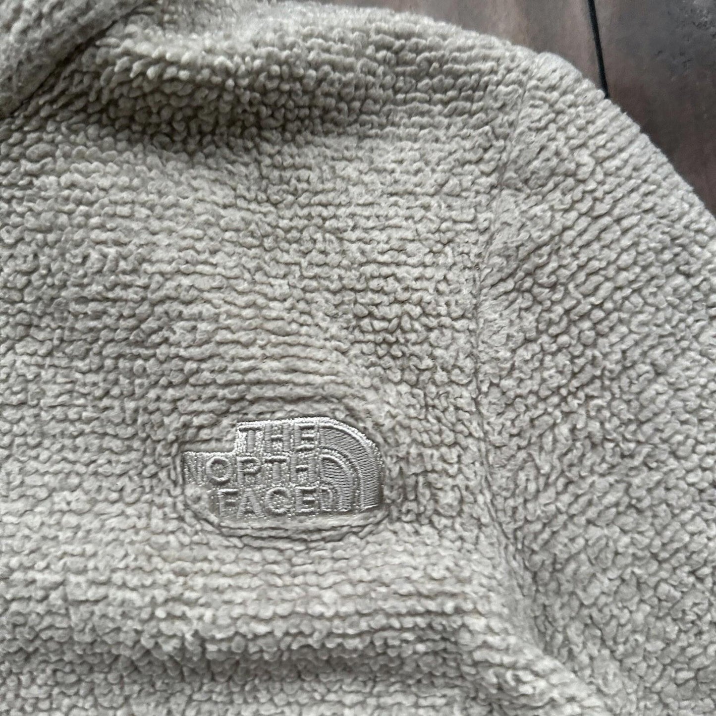 The North Face Fleece Jacket Womens Med Full Zip Sweatshirt Soft Oatmeal Sherpa