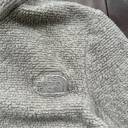 The North Face Fleece Jacket Womens Med Full Zip Sweatshirt Soft Oatmeal Sherpa