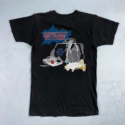 Rainbow Difficult Cure Tour 1981 Vintage Concert T Shirt Promo Doctor Music Band