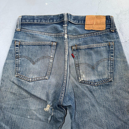 Levis 501 Vintage 70s SS Redline Selvedge USA XX Jeans Light Wash 31x33 Ac 30x29