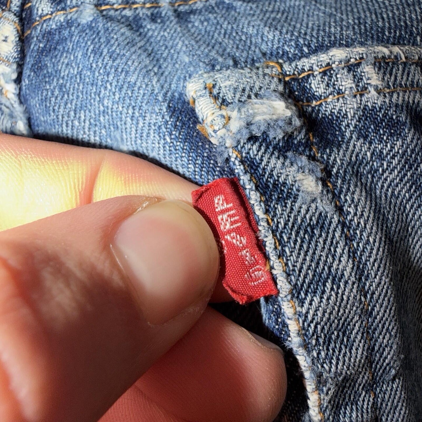 Levis 501 Big E Vintage 60s Redline Selvedge USA XX 1960s Jeans 66 Act 28x28
