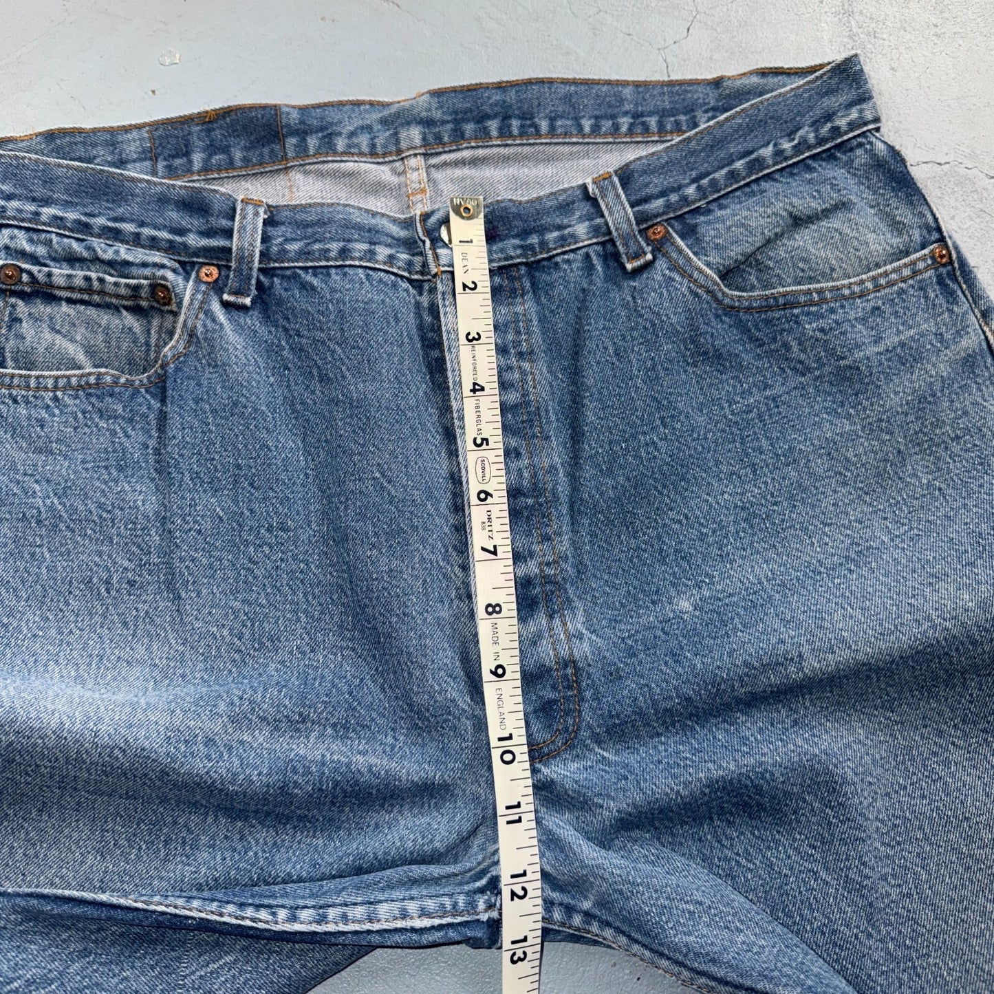 Levis 501 Vintage 80s USA XX Straight Leg Jeans Blue Light Wash 40x36 Act 36x31