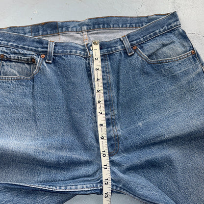 Levis 501 Vintage 80s USA XX Straight Leg Jeans Blue Light Wash 40x36 Act 36x31
