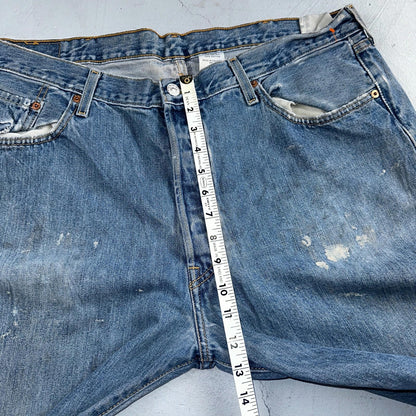 Levis 501 Vintage Y2K 90s XX Straight Leg Jeans Blue Light Wash 40x32 Act 38x31