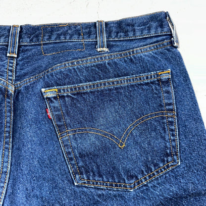 Levis 501 Vintage 90s USA XX Straight Leg Jeans Blue Med Wash 44x32 Act 40x29