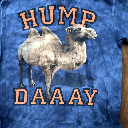 Hump Day Vintage T Shirt Camel Tye Dye Mountain XL Y2K Funny Humor Cute Animal