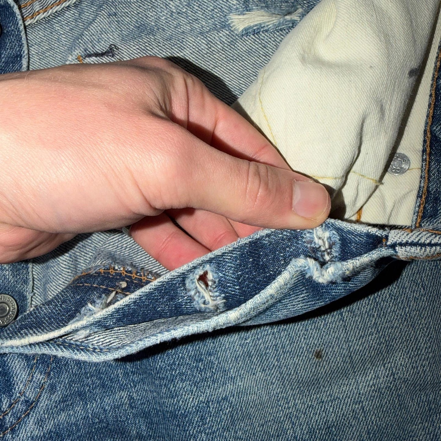 Levis 501 Vintage 70s SS Redline Selvedge USA XX Jeans Light Wash Act 31x28 Used
