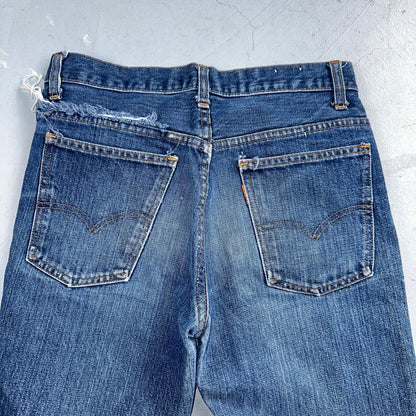 Levis 746 Vintage 70s USA Orange Tab Bootcut Flare Blue Bell Bottom Jeans 29x26